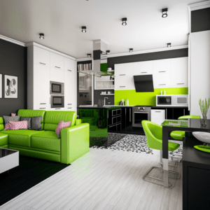 HiHomie modern interior design for living room with kitchen whi 6d095388 fe1a 48c4 b95d 24603fae4bac Hi Homie