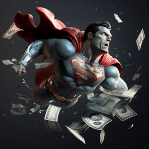 HiHomie superman flying around dollars super realistic super de 33a3a900 b1b6 456d 9340 c54d9c54c1be Hi Homie